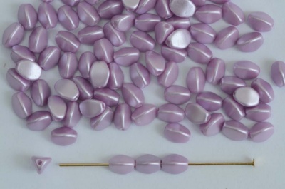 Pinch Purple 5 7 mm Alabaster Pastel Lila 02010-25012 Czech Glass Beads x 10g